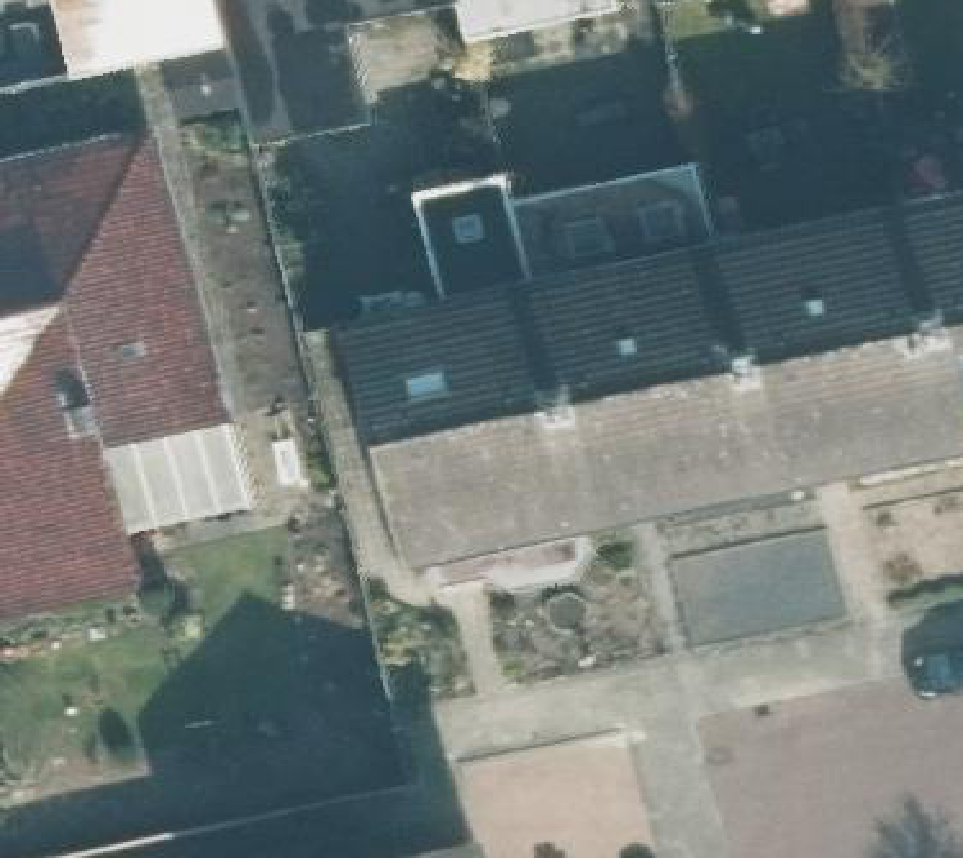 True ortho luchtfoto van Losser met zicht op woning