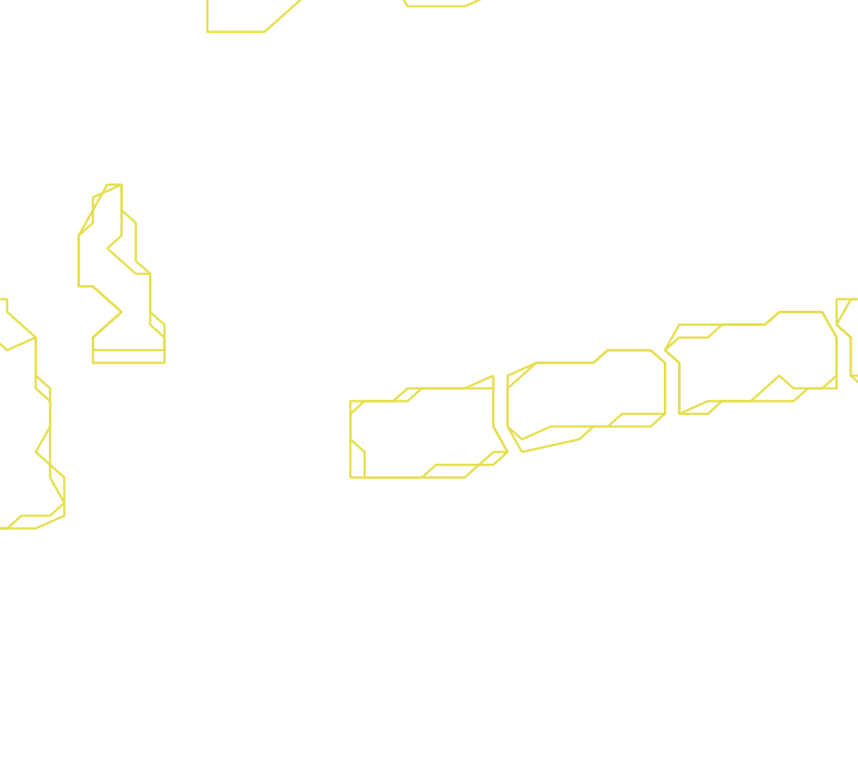 Daksegment ingezoomd met contourlijnen en structuurweergave