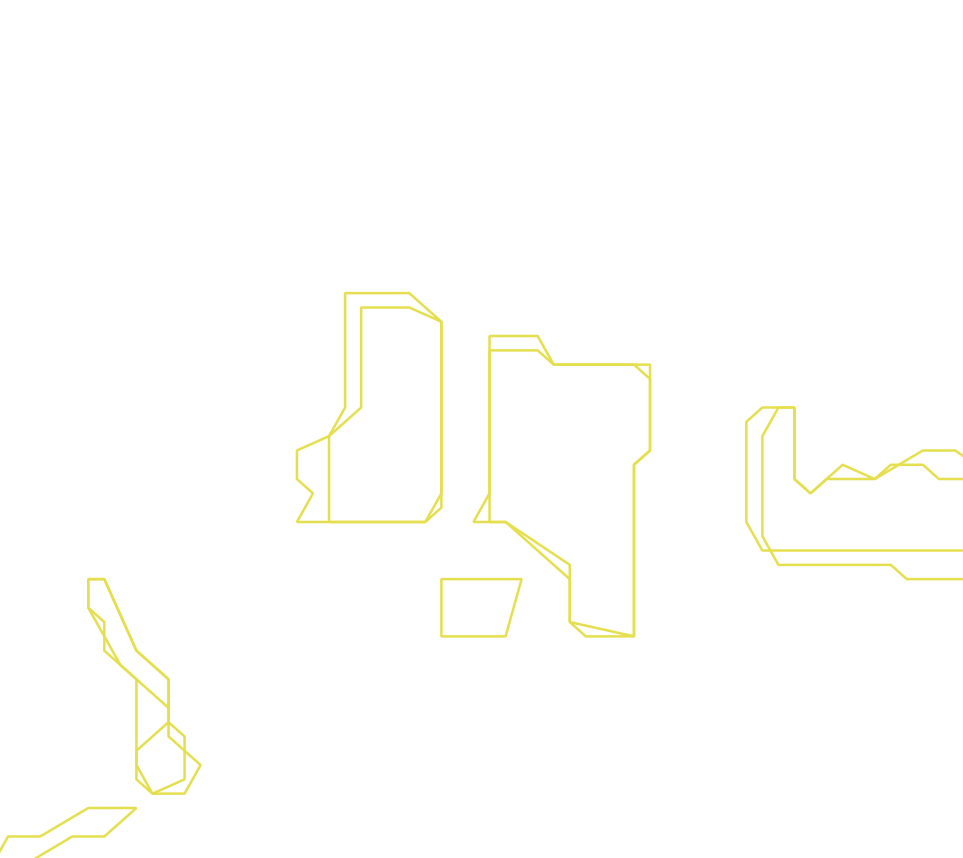 Daksegment ingezoomd met contourlijnen en structuurweergave