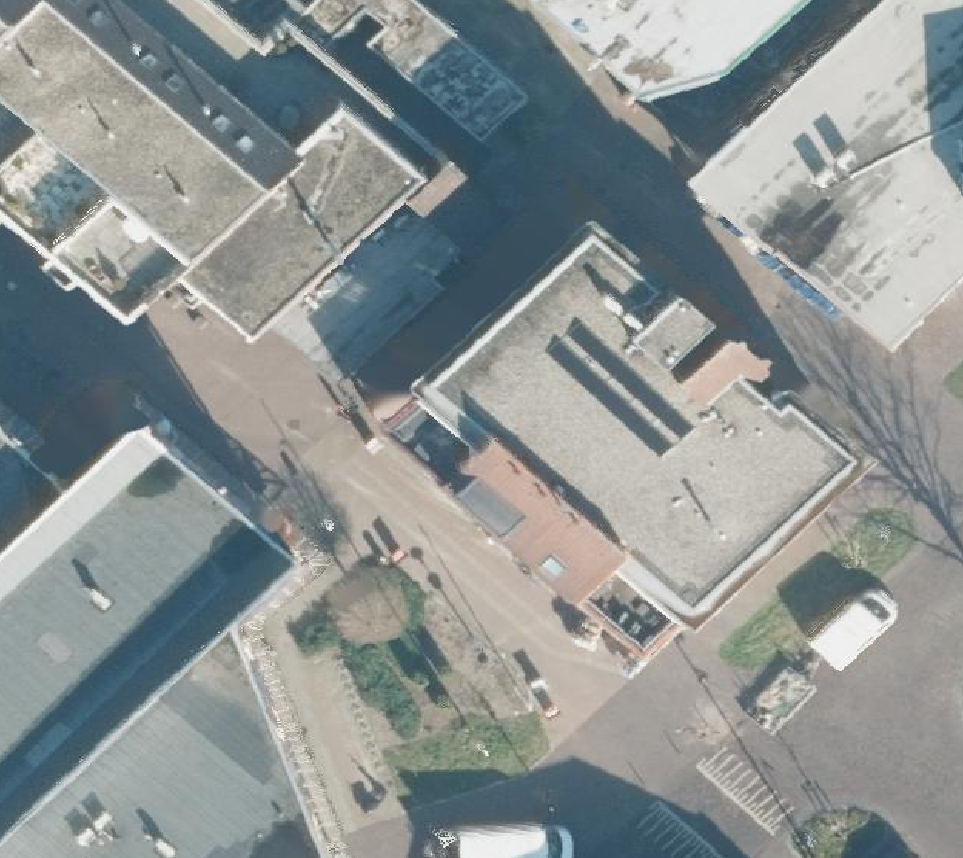 True ortho Luchtfoto op daksegment