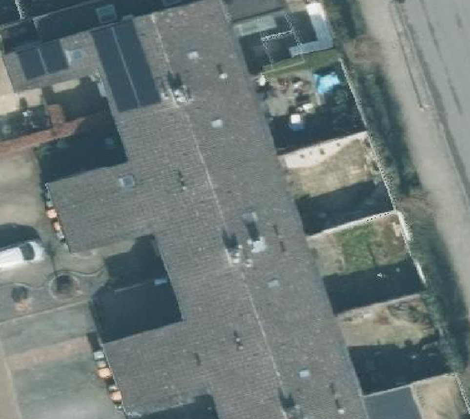 True ortho luchtfoto van Losser met zicht op woning