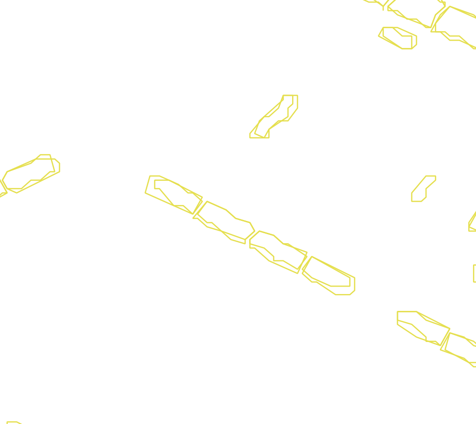 Daksegment met contourlijnen en structuurweergave