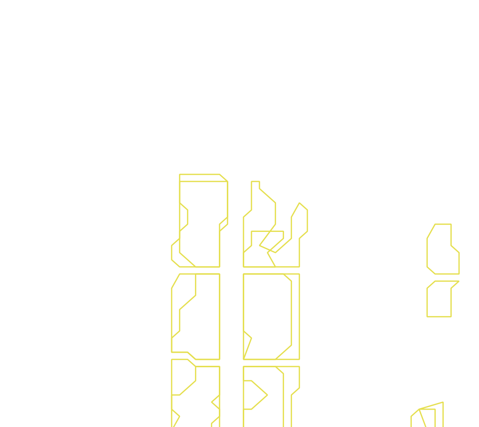 Daksegment ingezoomd met contourlijnen en structuurweergave