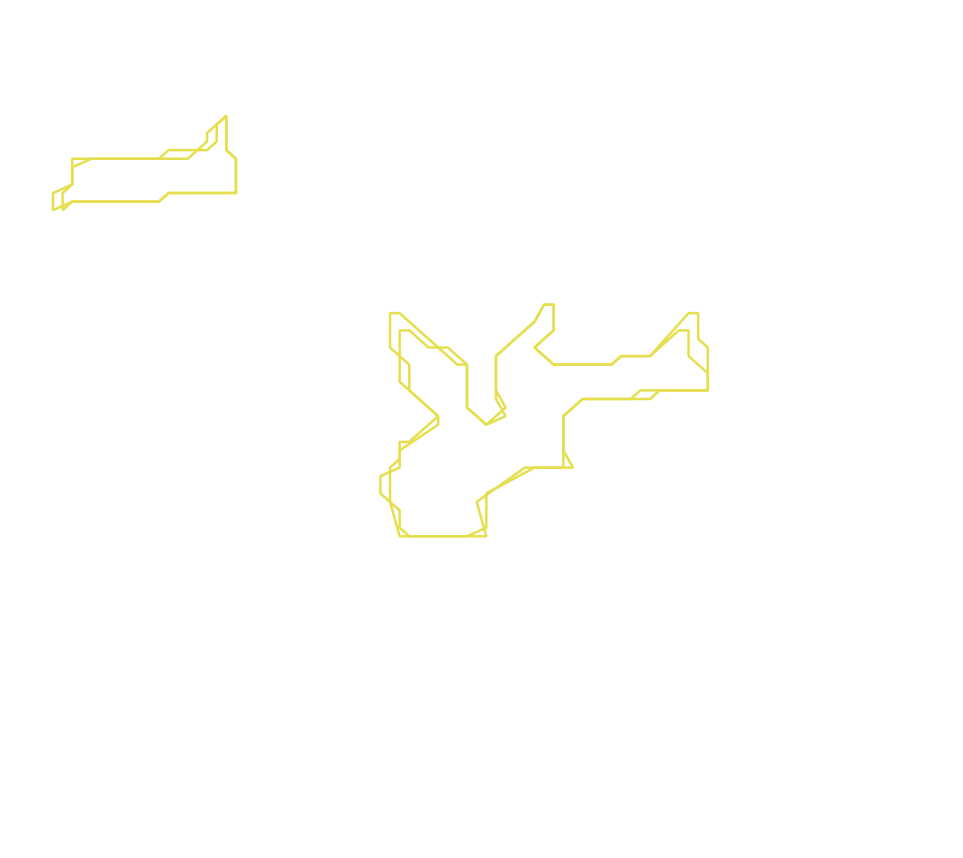 Daksegment met contourlijnen en structuurweergave