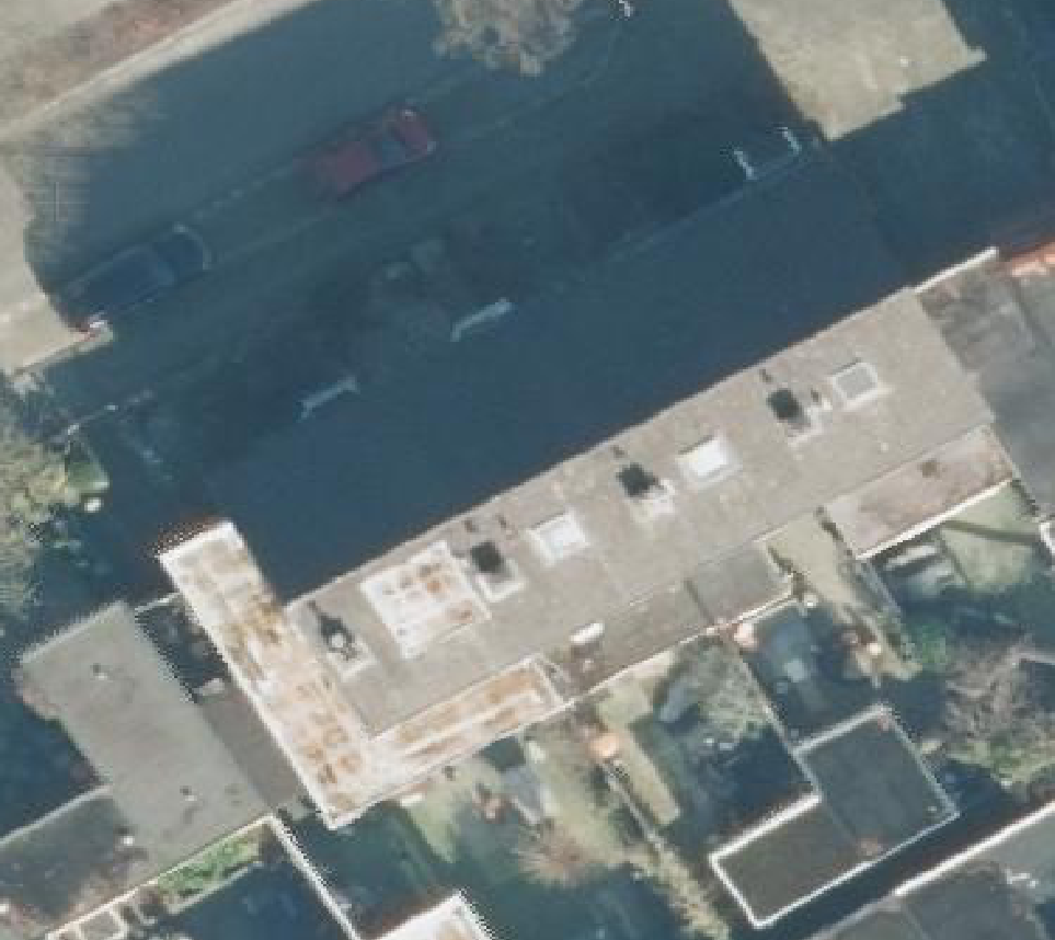True ortho luchtfoto van Losser met zicht op woning