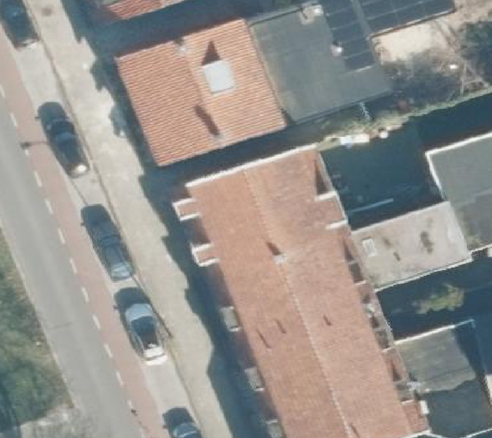 True ortho luchtfoto van Losser met zicht op woning
