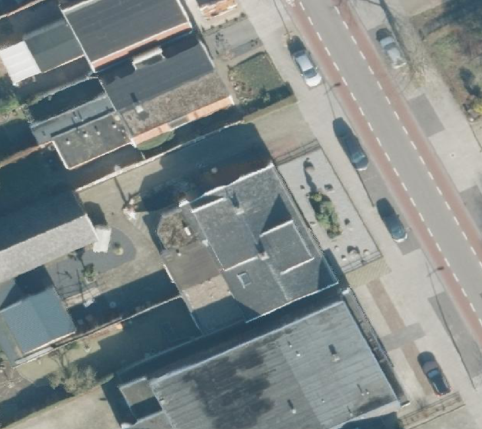 True ortho Luchtfoto op daksegment