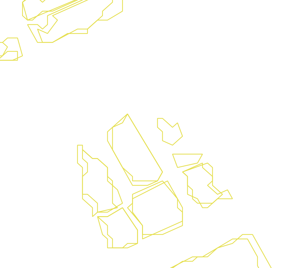 Daksegment ingezoomd met contourlijnen en structuurweergave