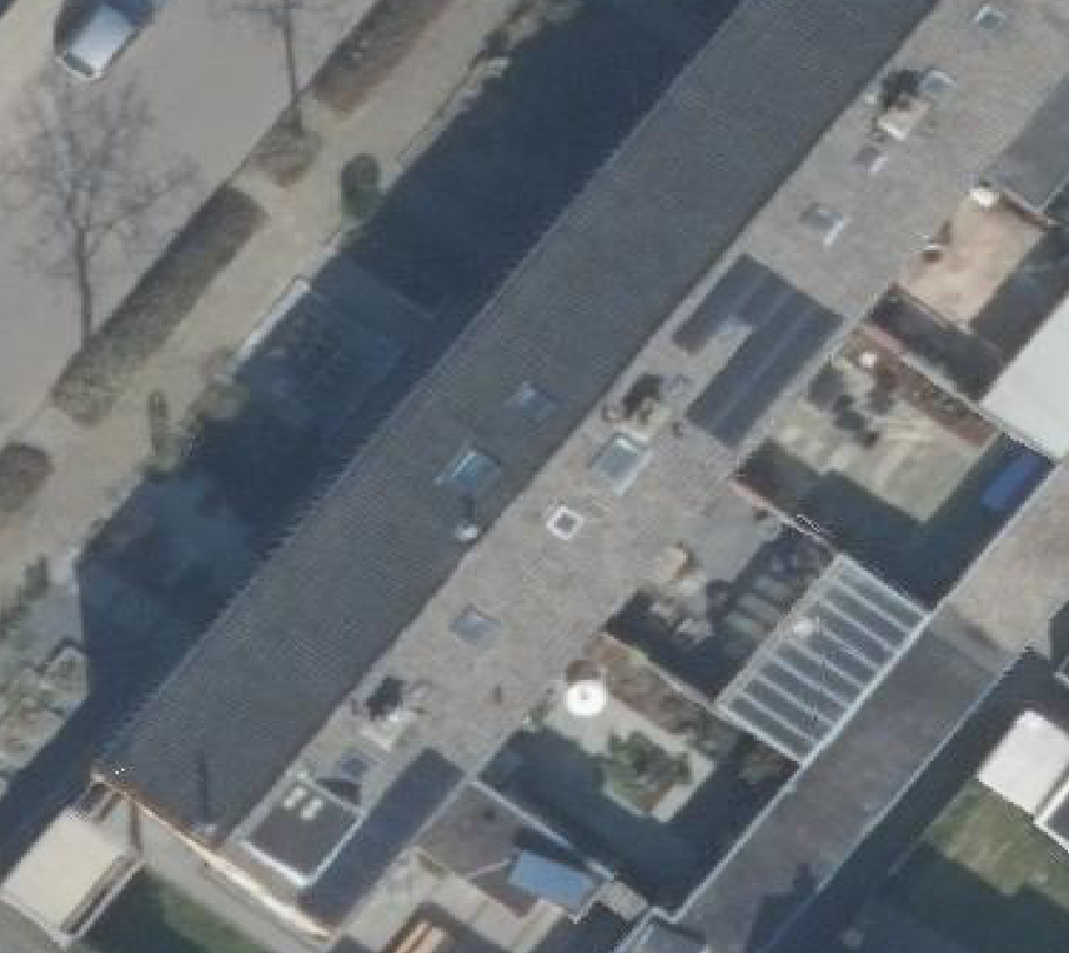 True ortho luchtfoto van Nijkerk met zicht op woning