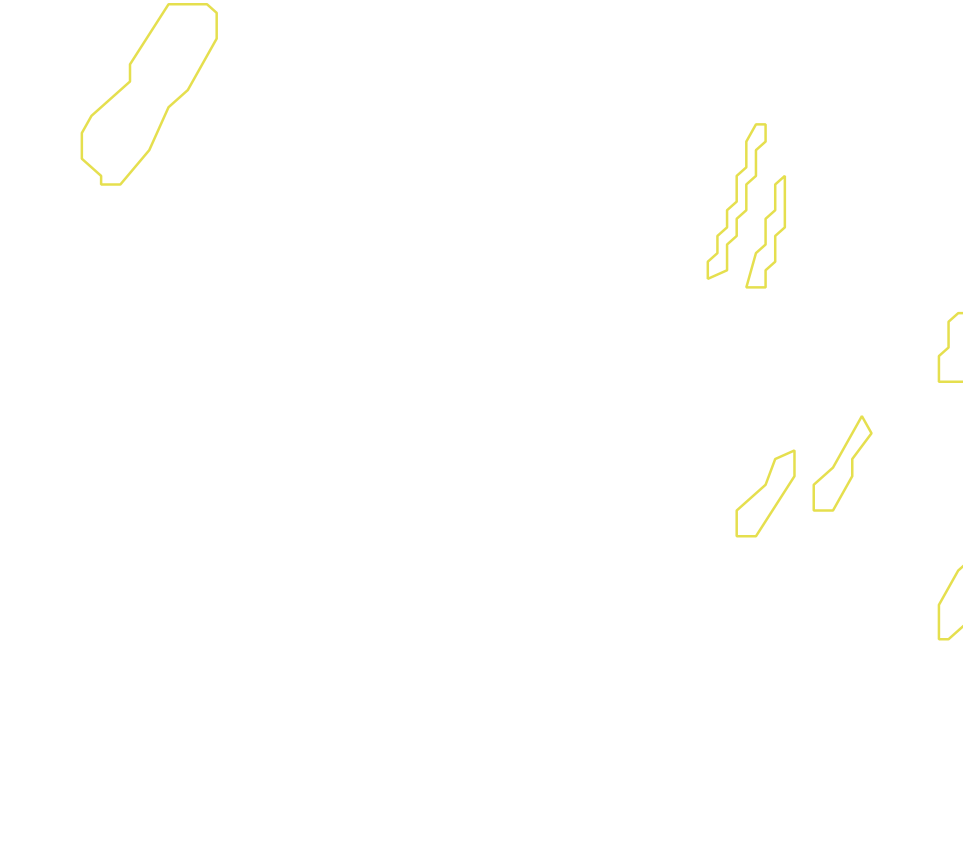 Daksegment met contourlijnen en structuurweergave