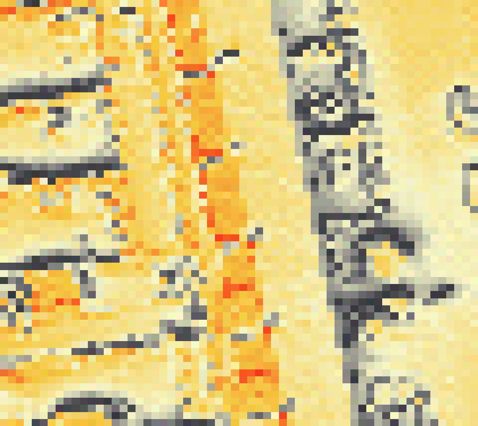 PV-irradiatie op daksegment ingezoomd met intensiteitsverdeling van zonlicht