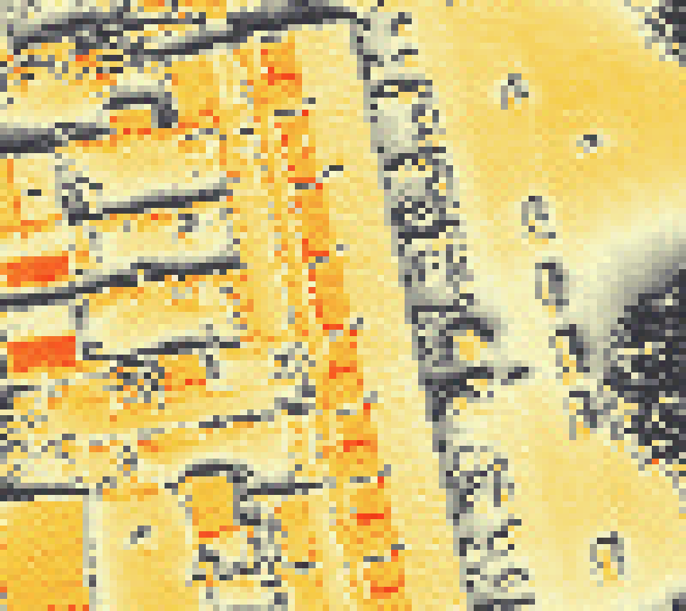 PV-irradiatie op daksegment met intensiteitsverdeling van zonlicht