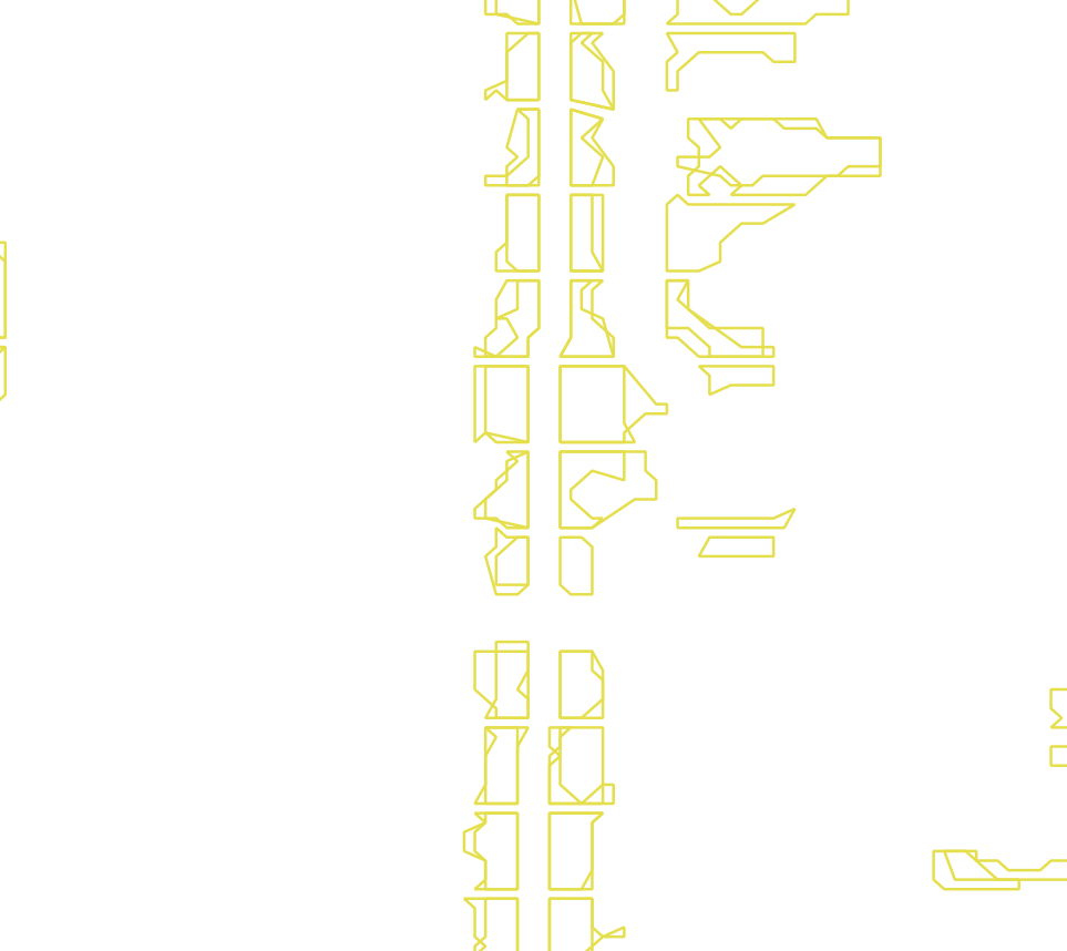 Daksegment met contourlijnen en structuurweergave