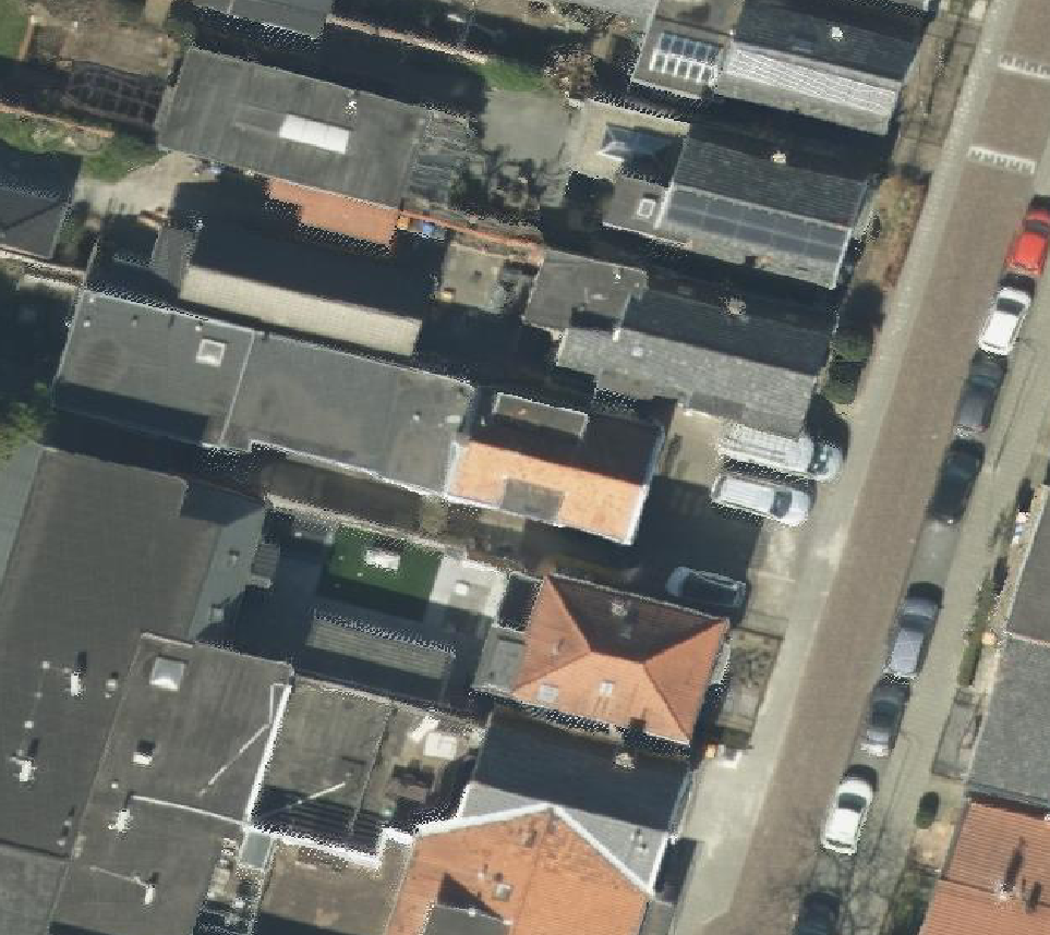 True ortho Luchtfoto op daksegment