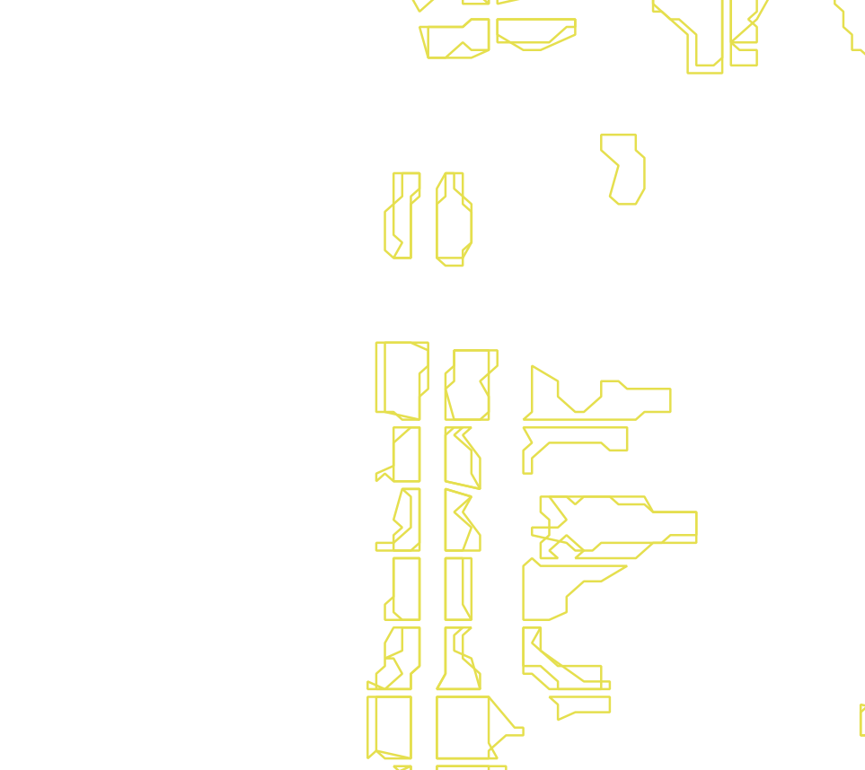 Daksegment met contourlijnen en structuurweergave