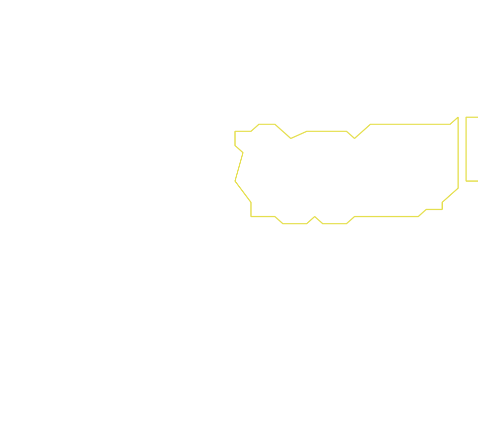 Daksegment ingezoomd met contourlijnen en structuurweergave