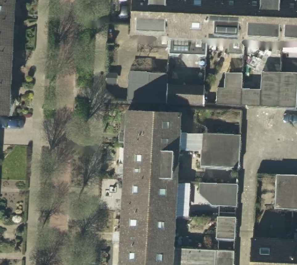 True ortho Luchtfoto op daksegment