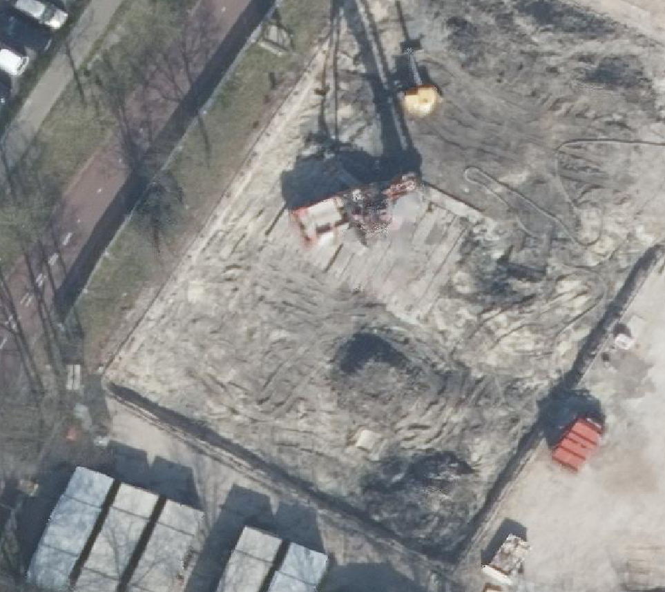 True ortho Luchtfoto op daksegment