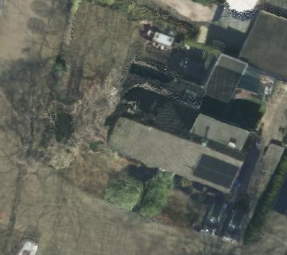 True ortho luchtfoto van Wolfheze met zicht op woning