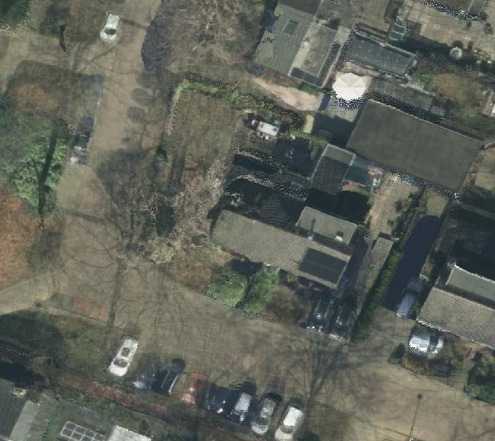 True ortho Luchtfoto op daksegment