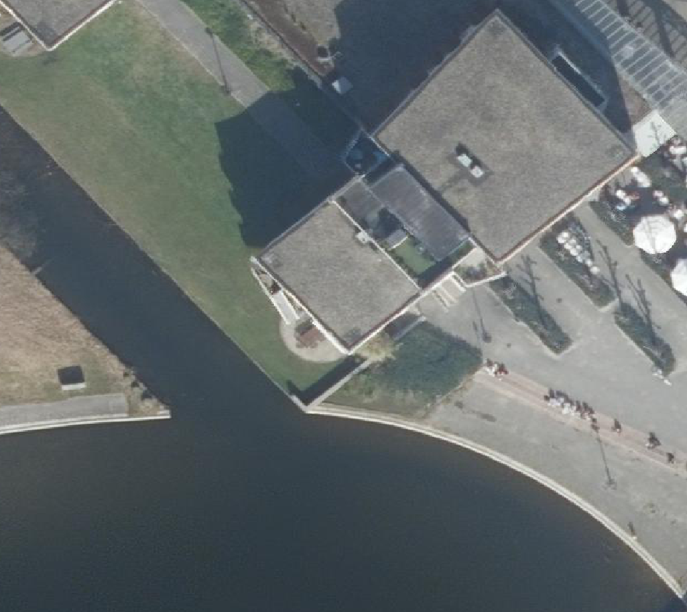 True ortho Luchtfoto op daksegment