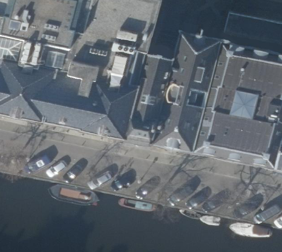 True ortho Luchtfoto op daksegment