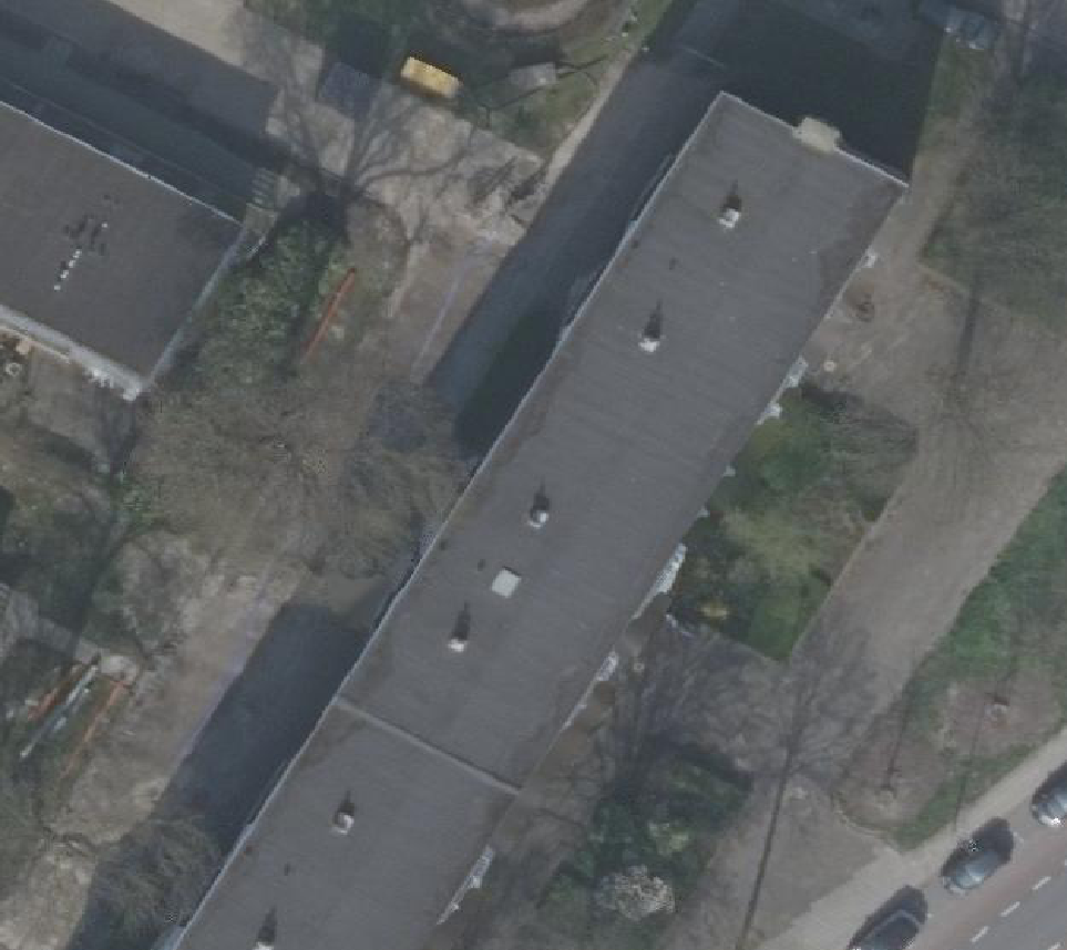 True ortho Luchtfoto op daksegment