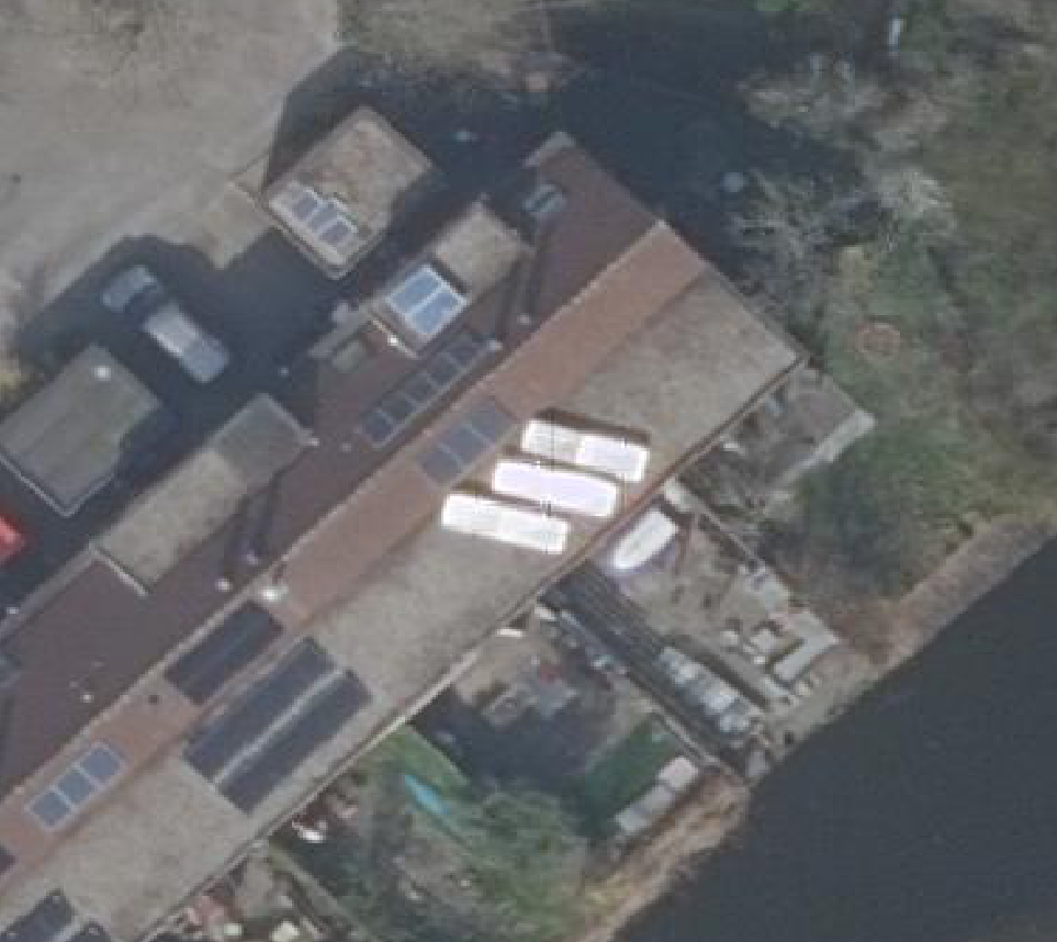 True ortho luchtfoto van Alkmaar met zicht op woning