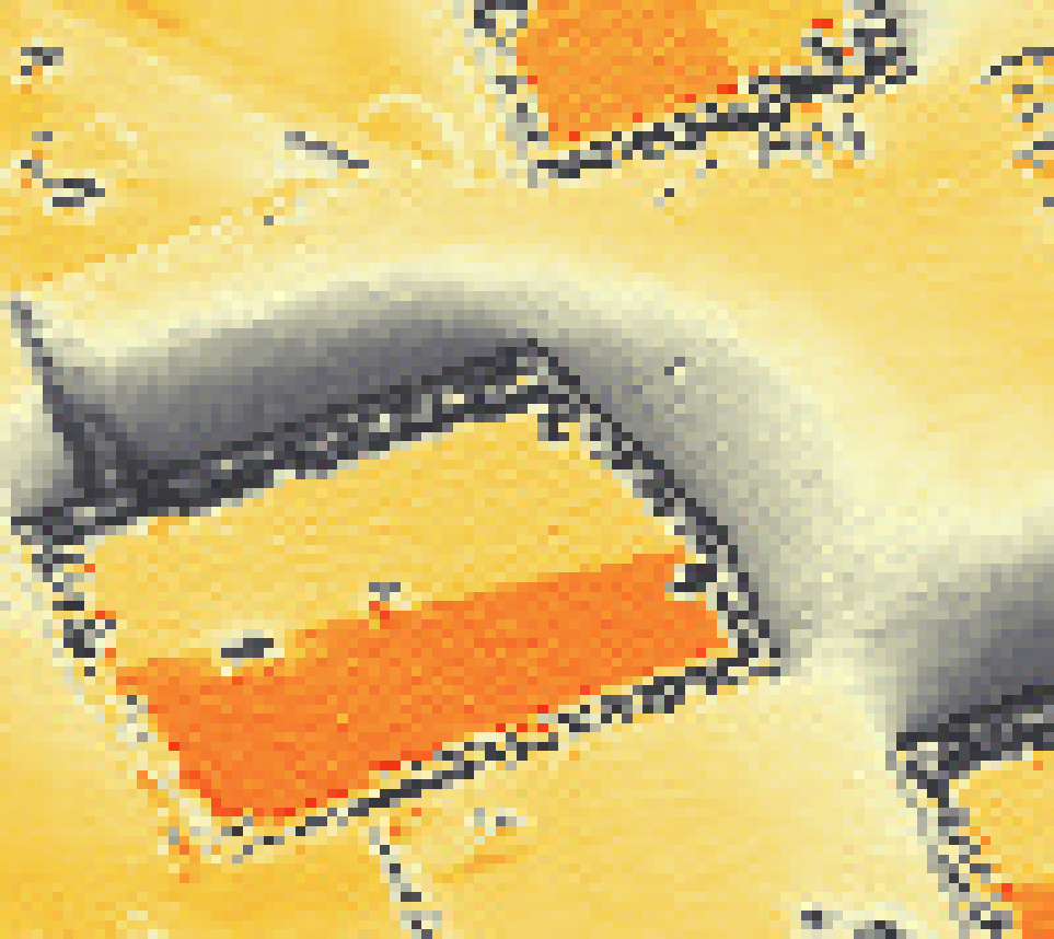 PV-irradiatie op daksegment met intensiteitsverdeling van zonlicht