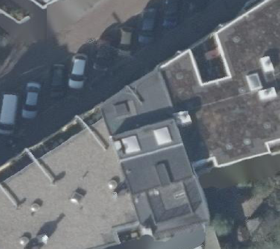 True ortho luchtfoto van Amsterdam met zicht op woning