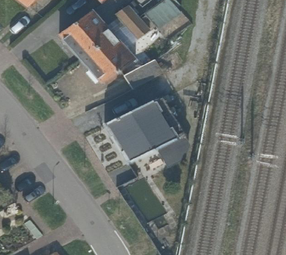 True ortho Luchtfoto op daksegment