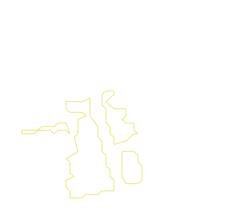 Daksegment ingezoomd met contourlijnen en structuurweergave