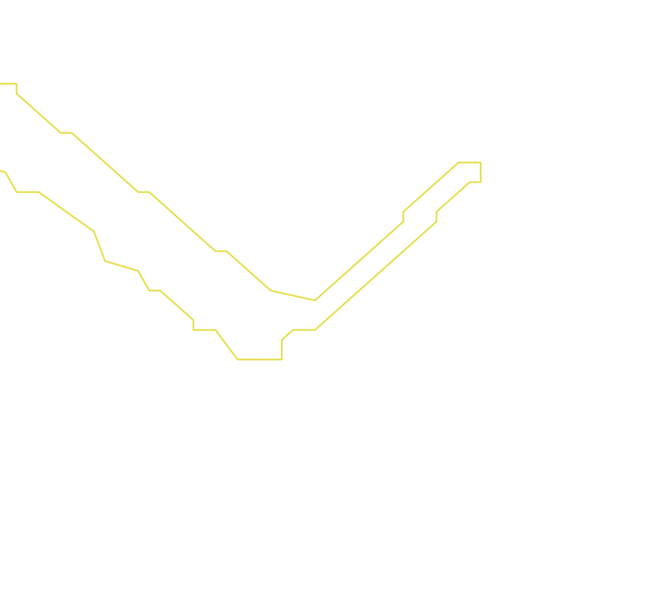 Daksegment ingezoomd met contourlijnen en structuurweergave