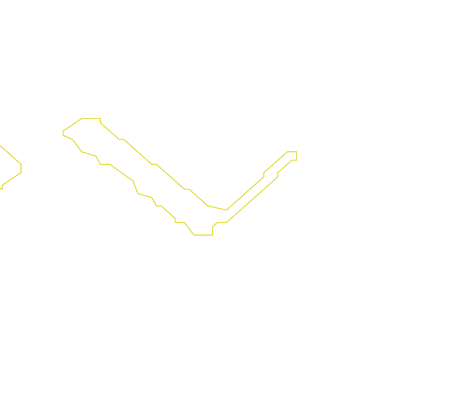 Daksegment met contourlijnen en structuurweergave