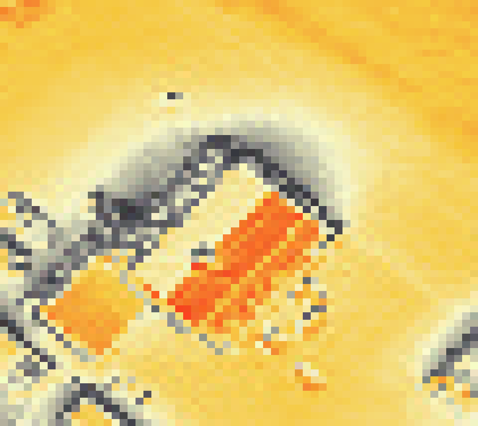 PV-irradiatie op daksegment ingezoomd met intensiteitsverdeling van zonlicht