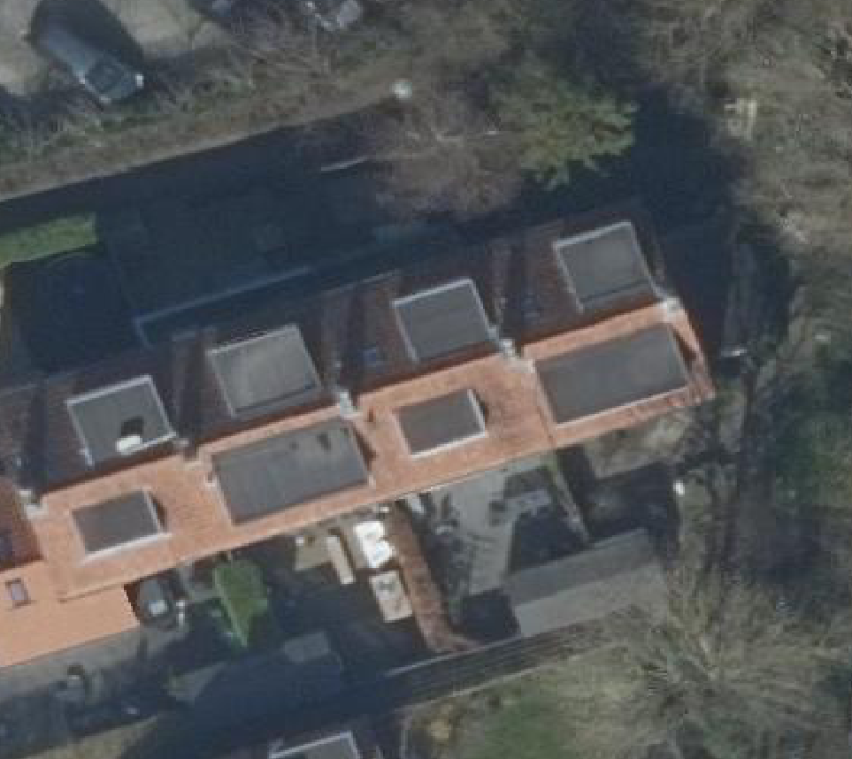True ortho luchtfoto van Abcoude met zicht op woning