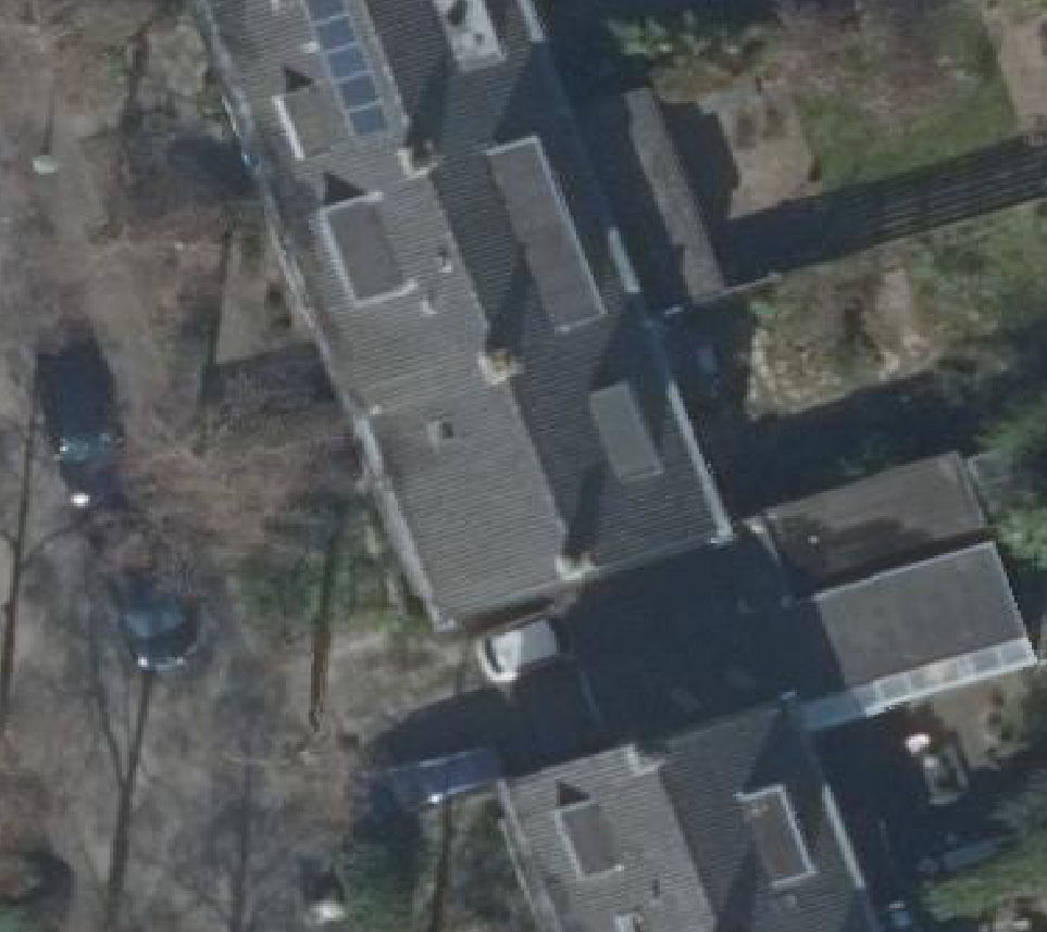 True ortho luchtfoto van Abcoude met zicht op woning