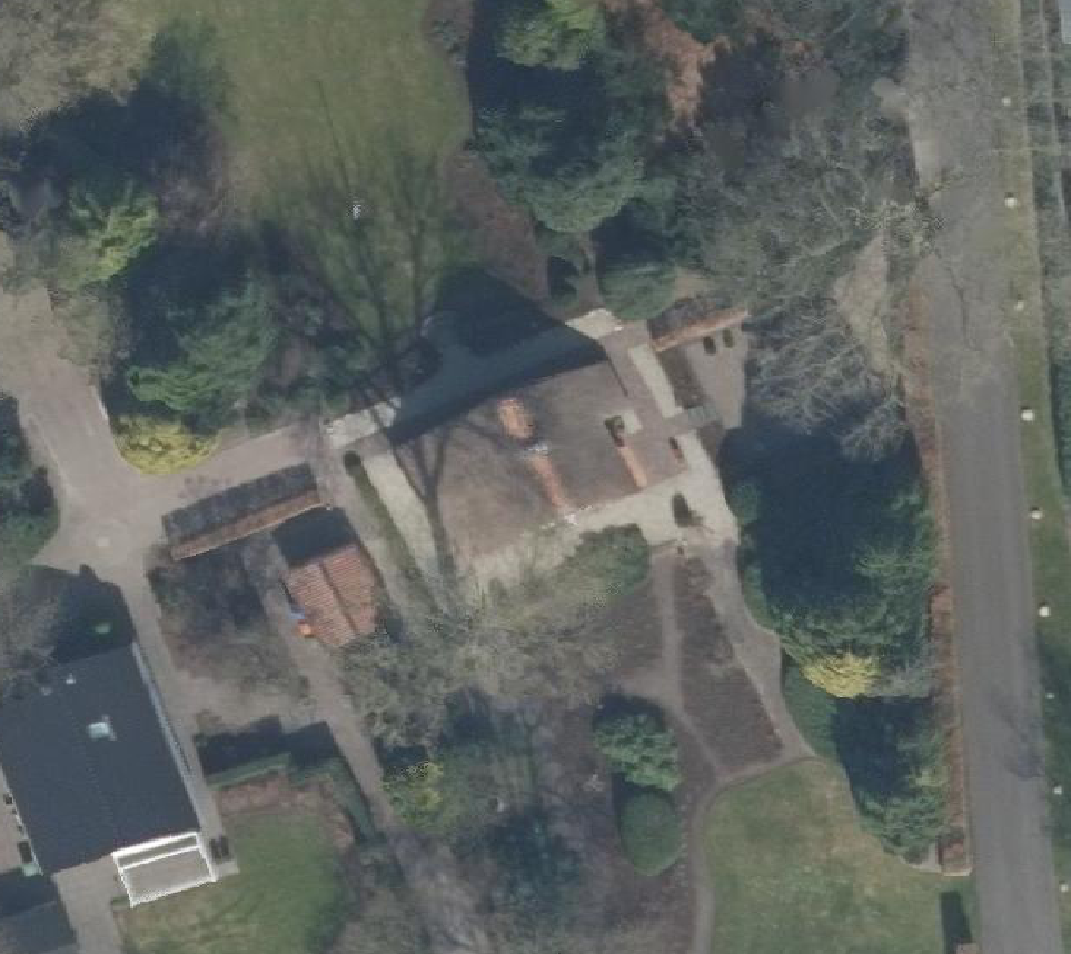 True ortho Luchtfoto op daksegment