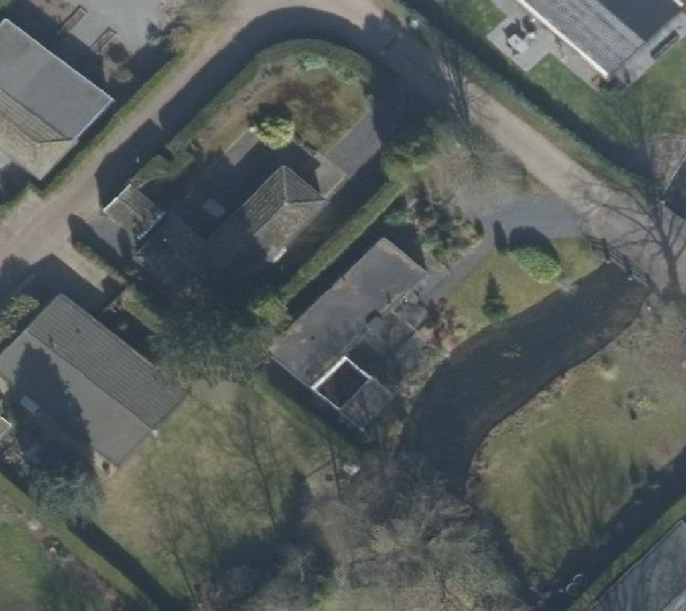 True ortho Luchtfoto op daksegment