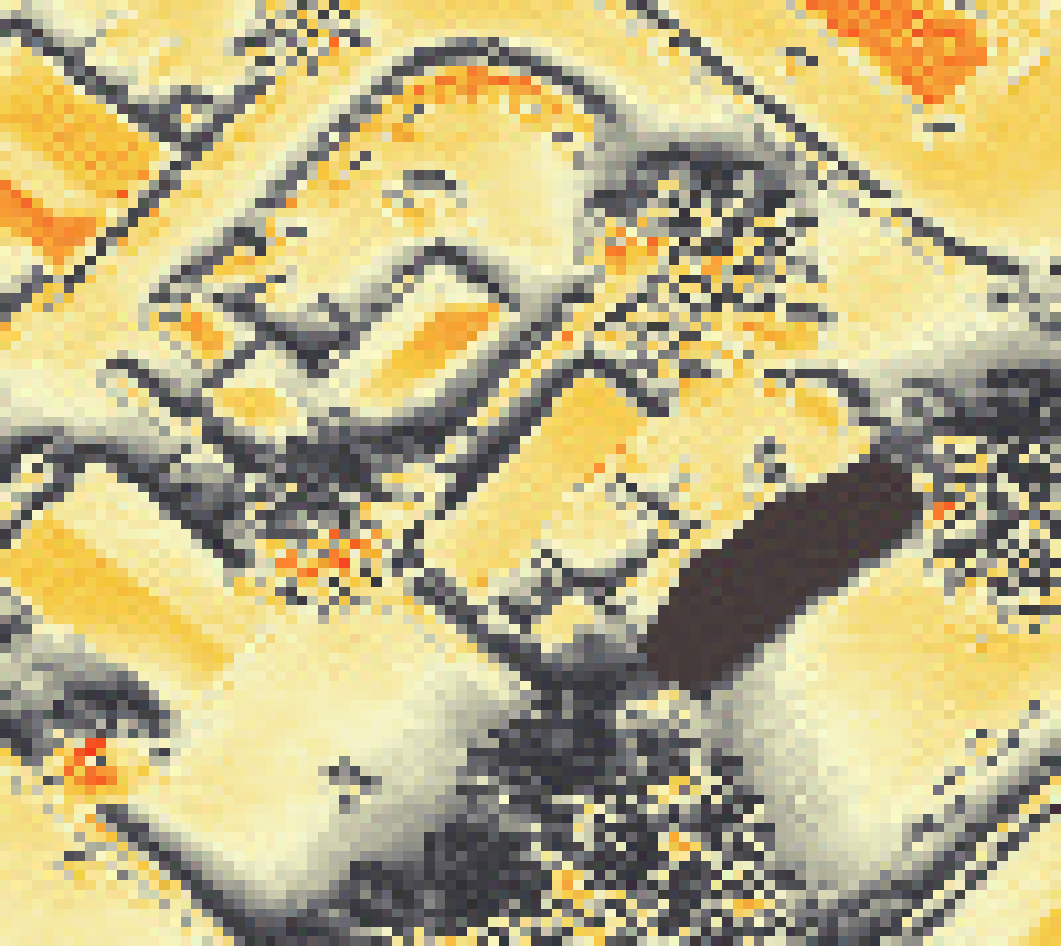 PV-irradiatie op daksegment met intensiteitsverdeling van zonlicht