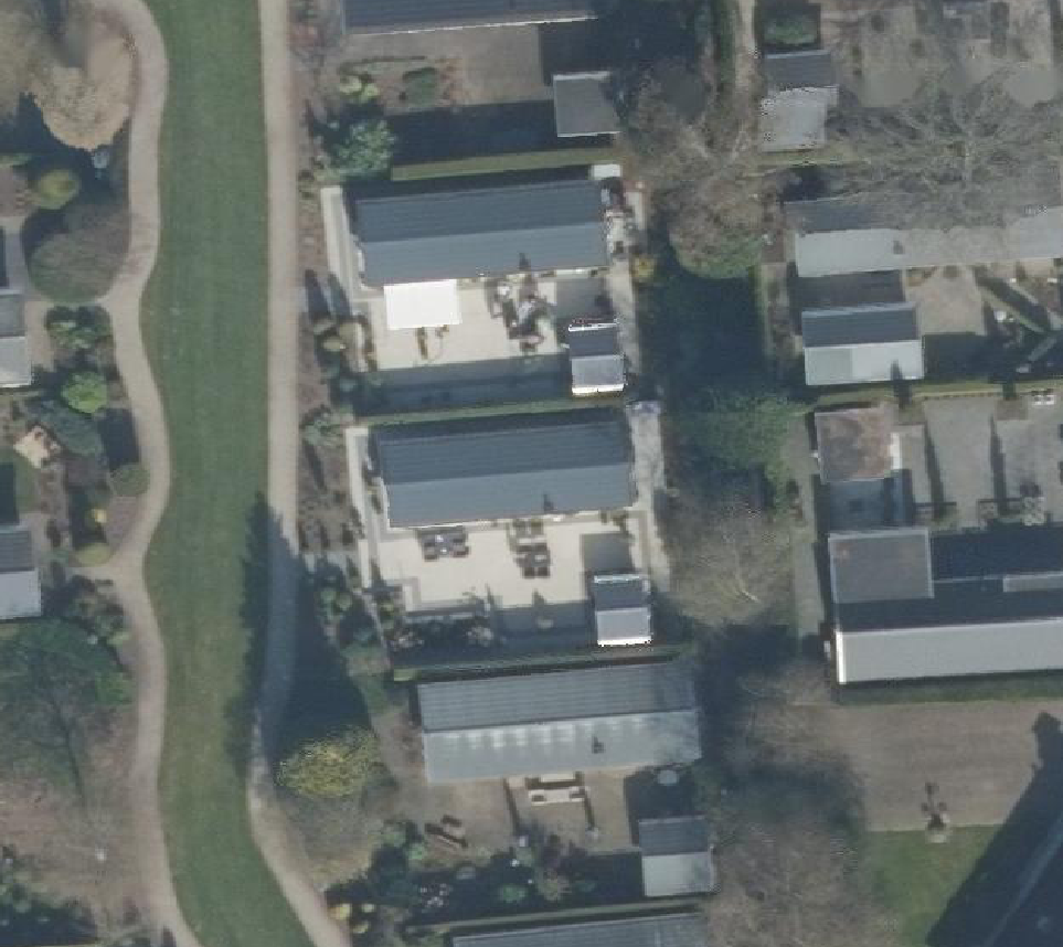 True ortho Luchtfoto op daksegment