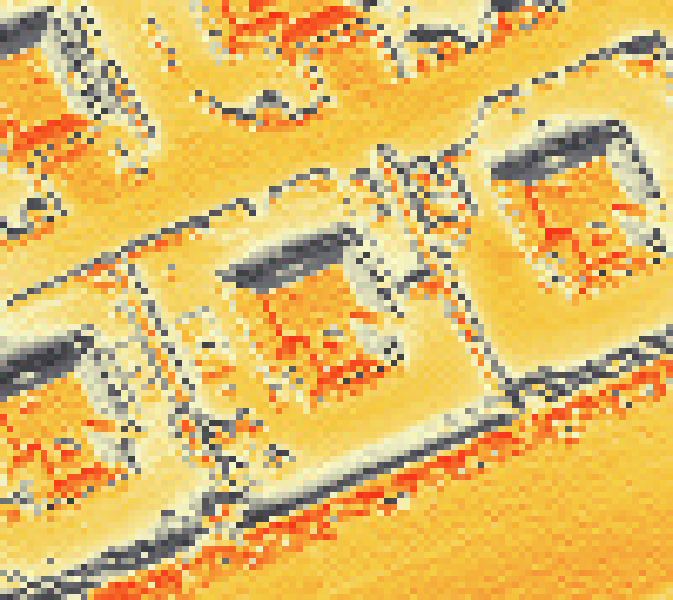 PV-irradiatie op daksegment met intensiteitsverdeling van zonlicht