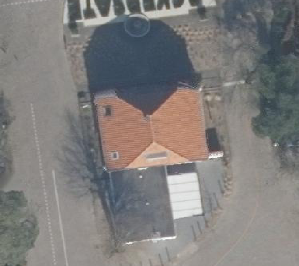 True ortho luchtfoto van Voorthuizen met zicht op woning