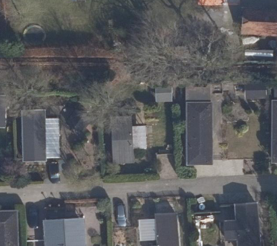 True ortho Luchtfoto op daksegment