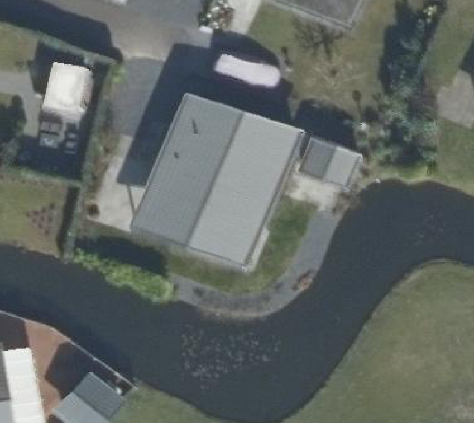 True ortho luchtfoto van Voorthuizen met zicht op woning