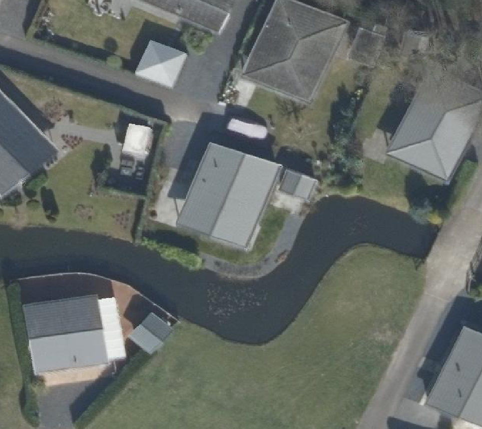 True ortho Luchtfoto op daksegment