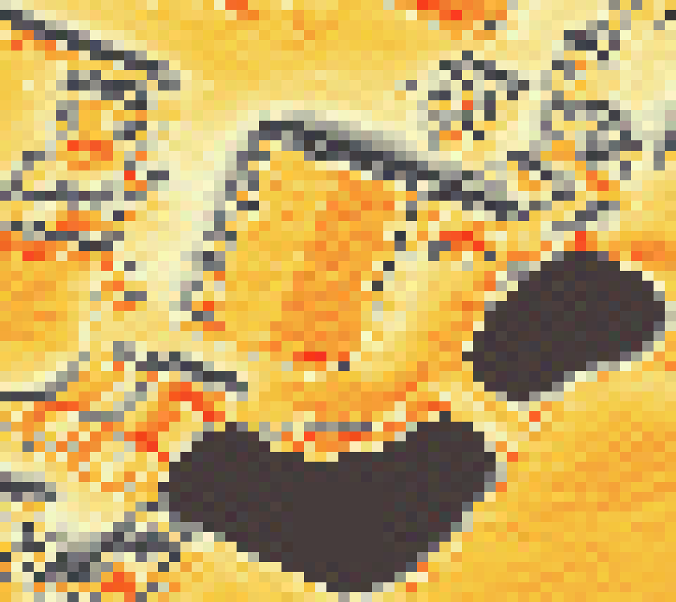 PV-irradiatie op daksegment ingezoomd met intensiteitsverdeling van zonlicht