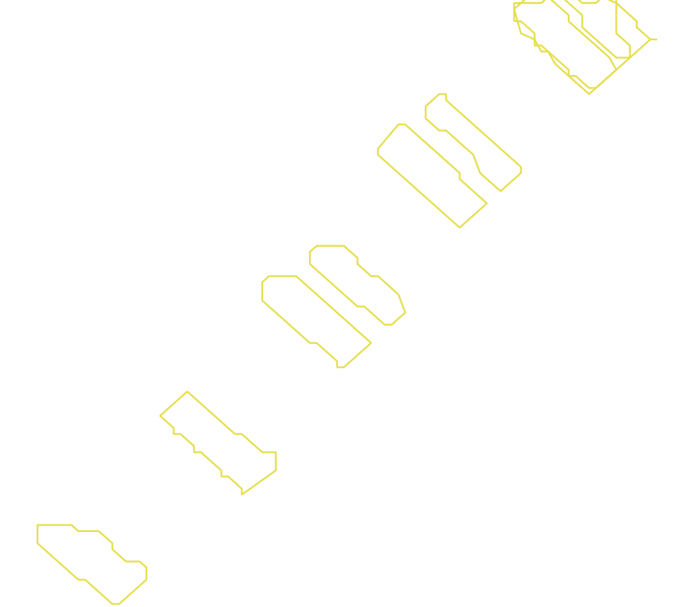 Daksegment met contourlijnen en structuurweergave