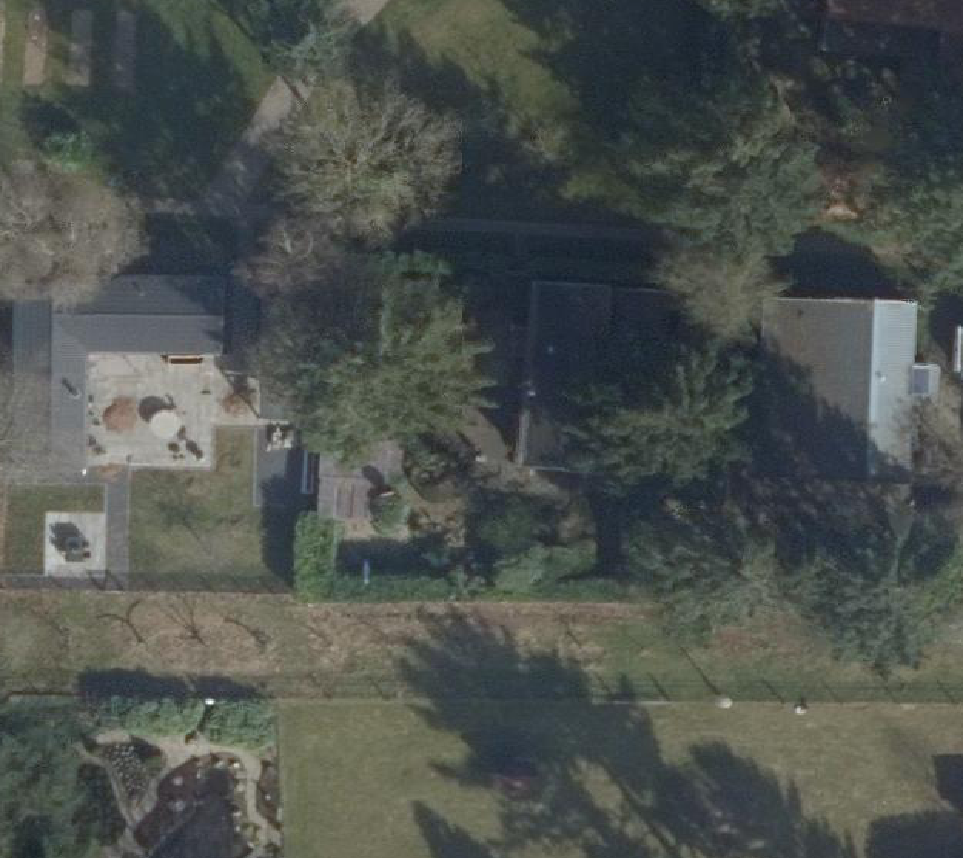 True ortho Luchtfoto op daksegment