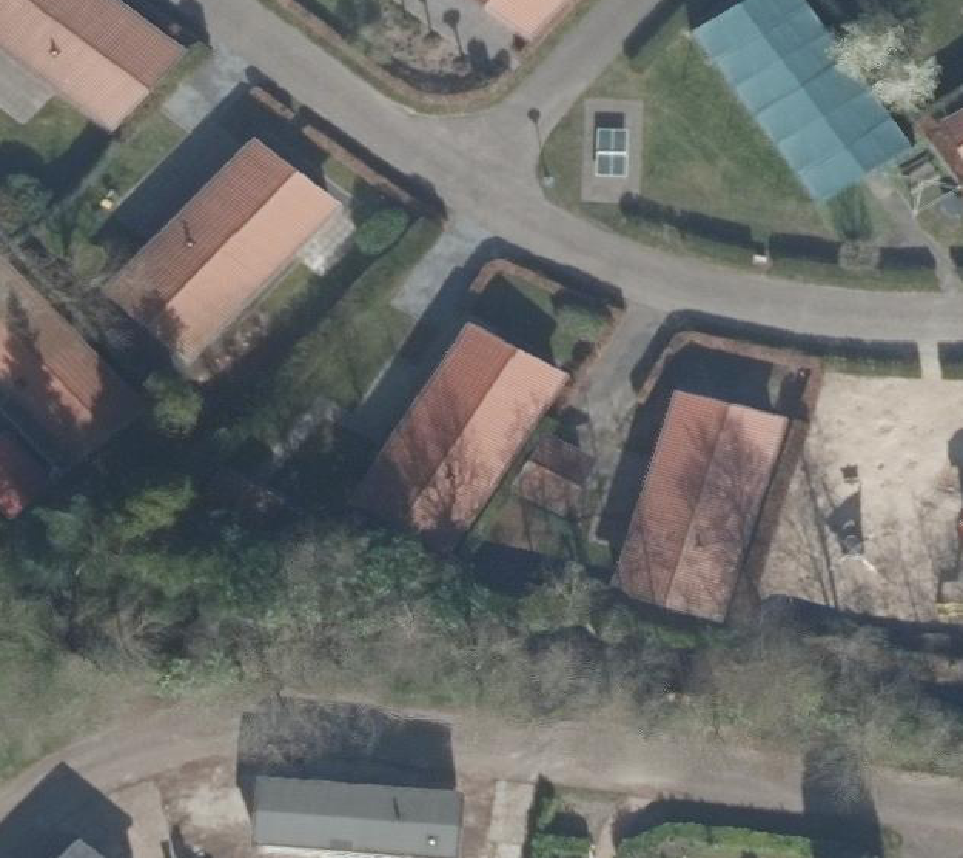 True ortho Luchtfoto op daksegment